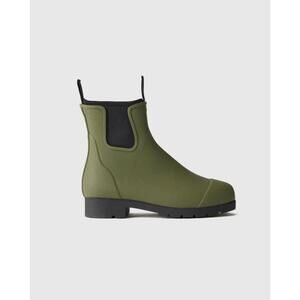 New Quince Rubber Waterproof Ankle Rain Boot Women's Size 9 Olive Green 4107-79